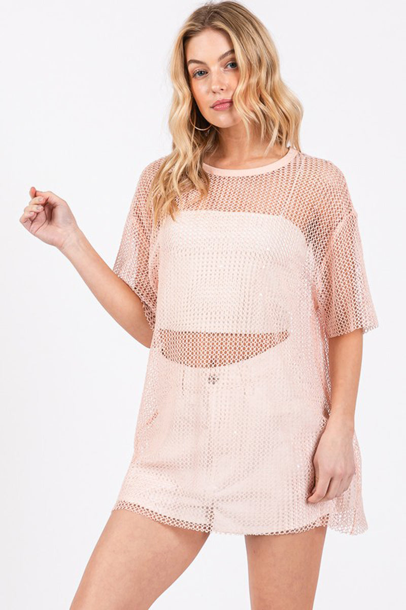 Sparkle Fishnet Top – The Apparel Bar