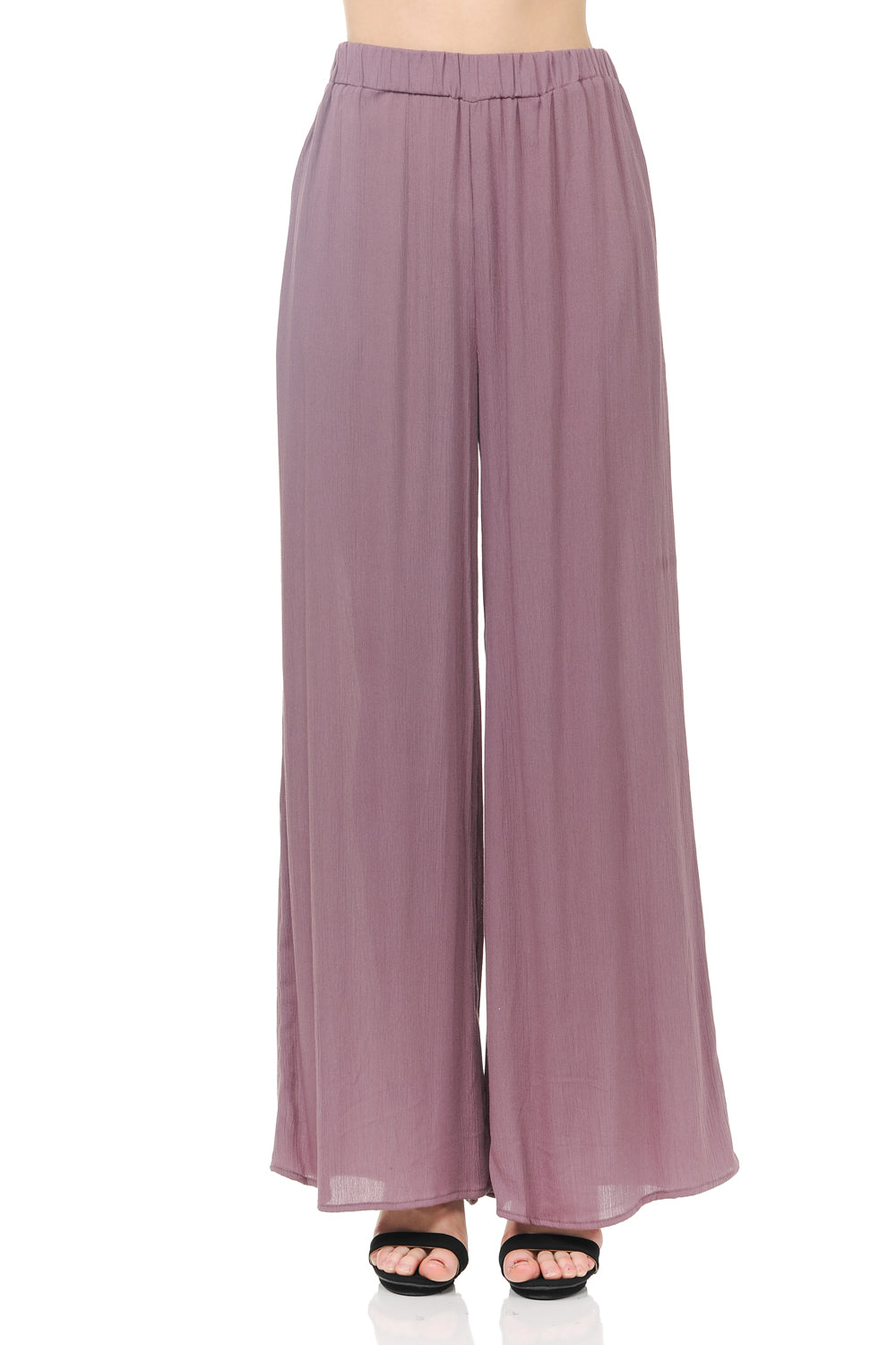 High Waisted Wide Legged Premium Cotton Gauze Palazzo Pants