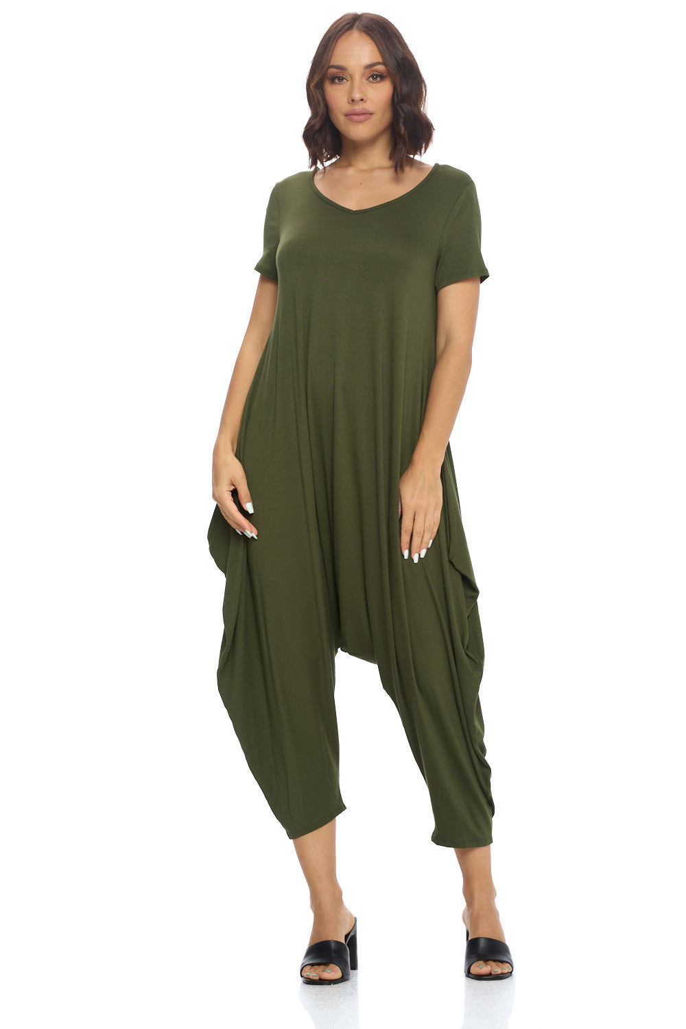 Solid Harem Jumpsuit
