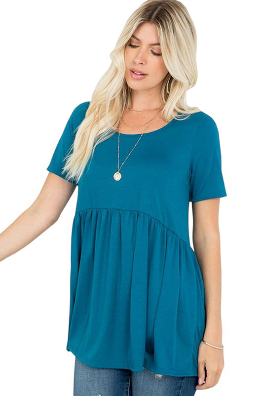 Short Sleeve Babydoll Tunic