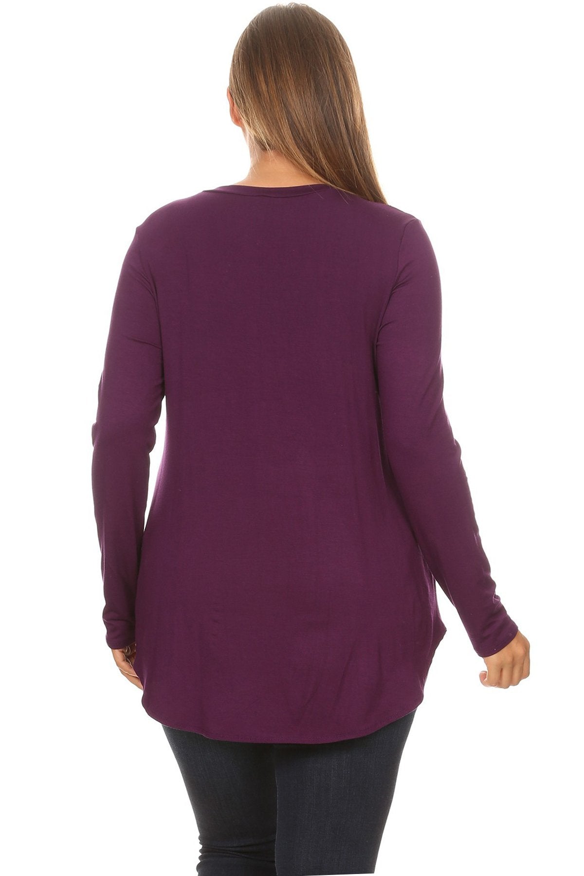 Basic Long Sleeve Top Plus