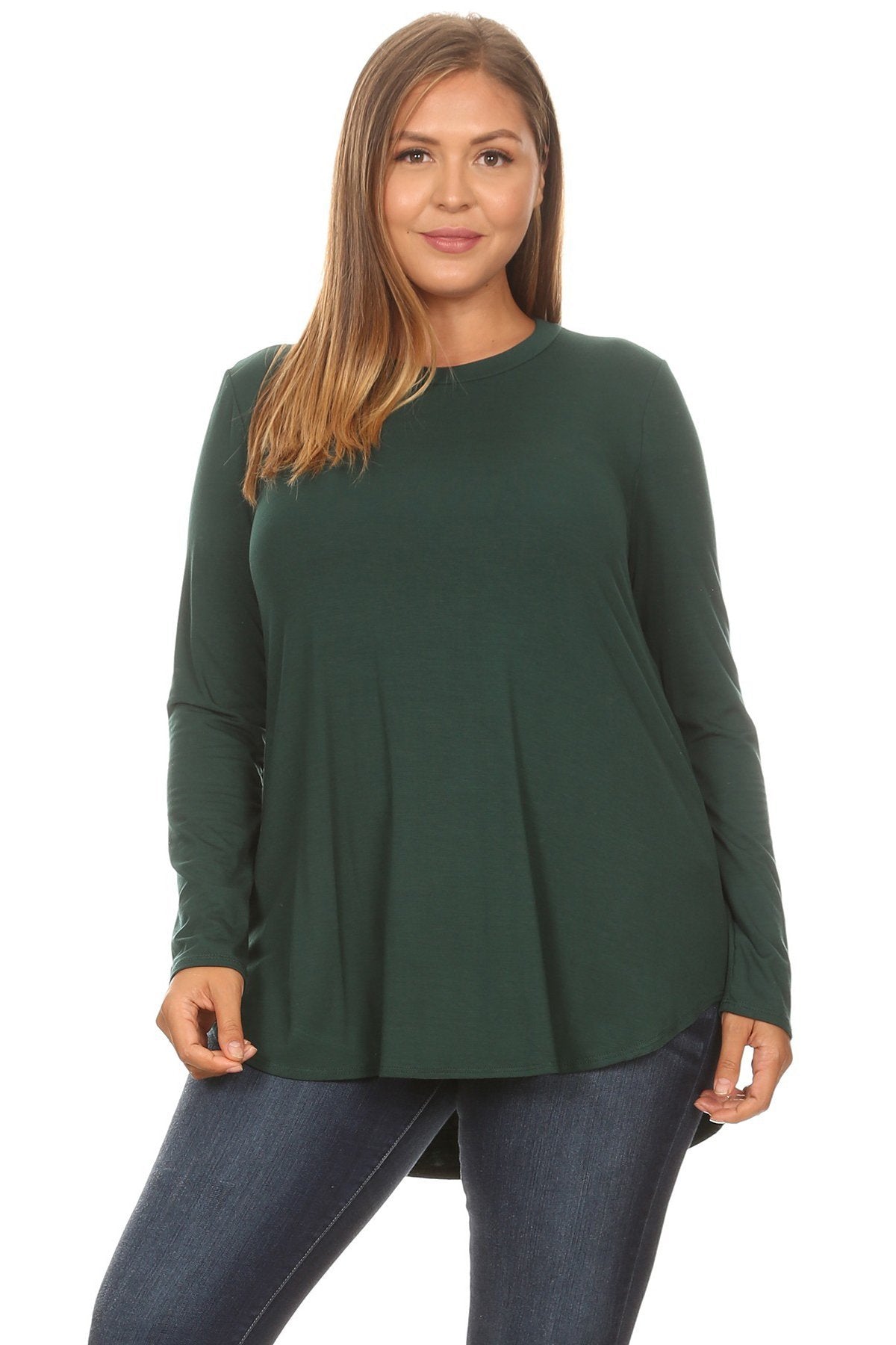 Basic Long Sleeve Top Plus