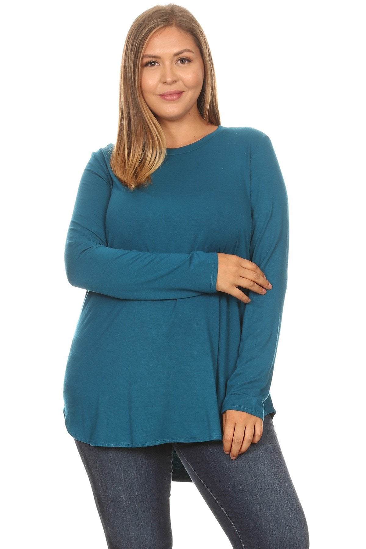 Basic Long Sleeve Top Plus