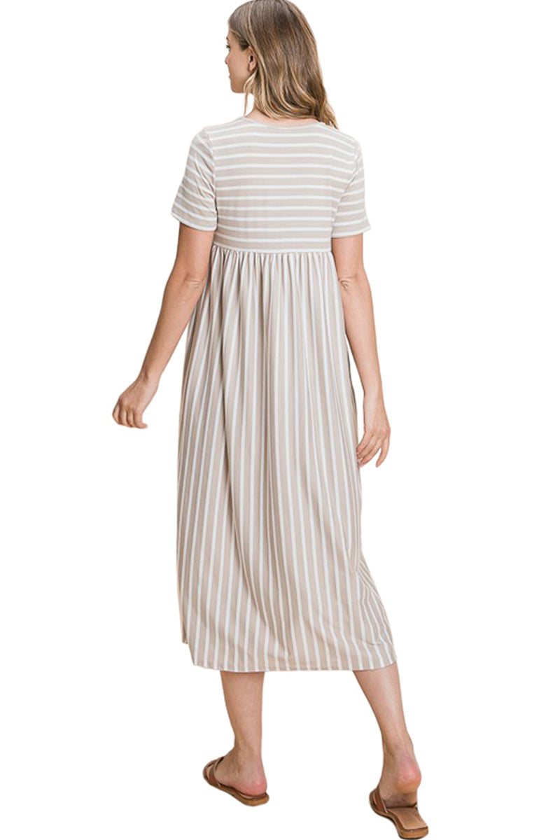 Striped Midi Dress