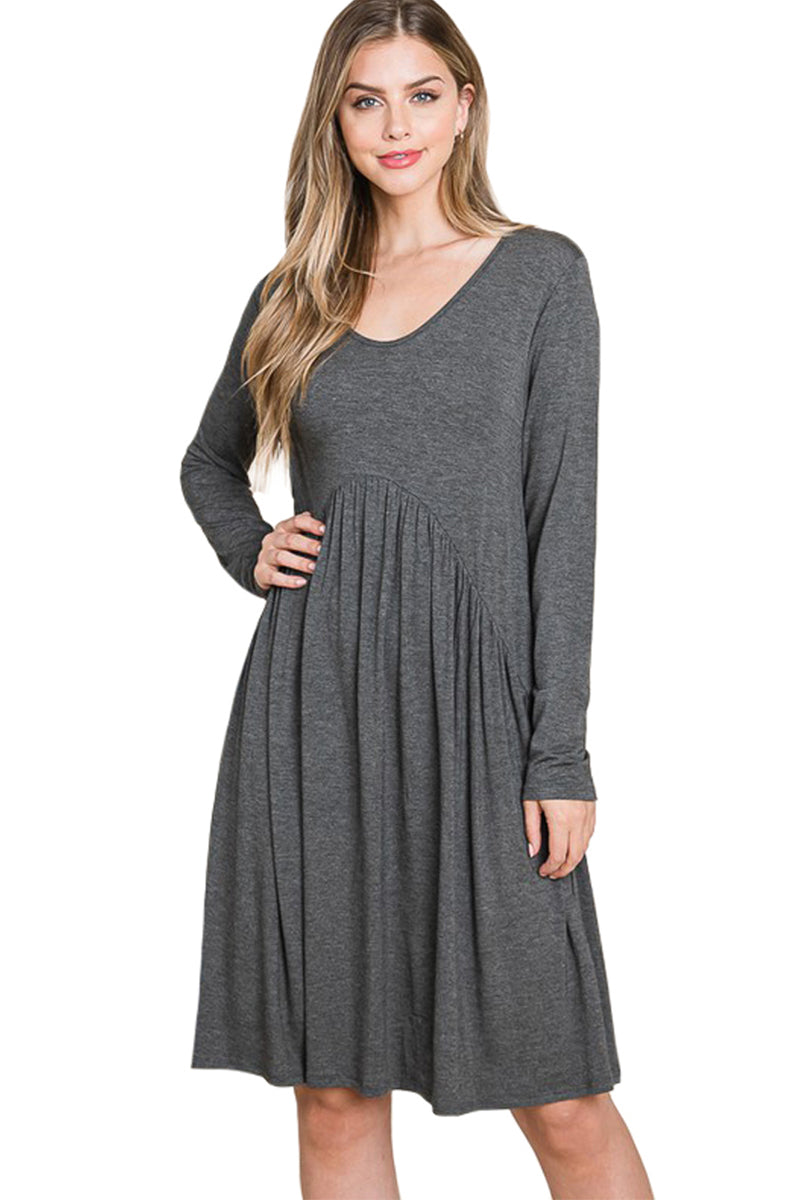 Shirred Waistline Dress