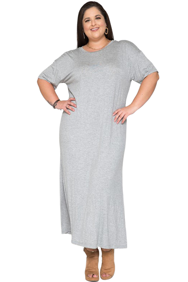 Plus size tee shirt maxi dress Clearance