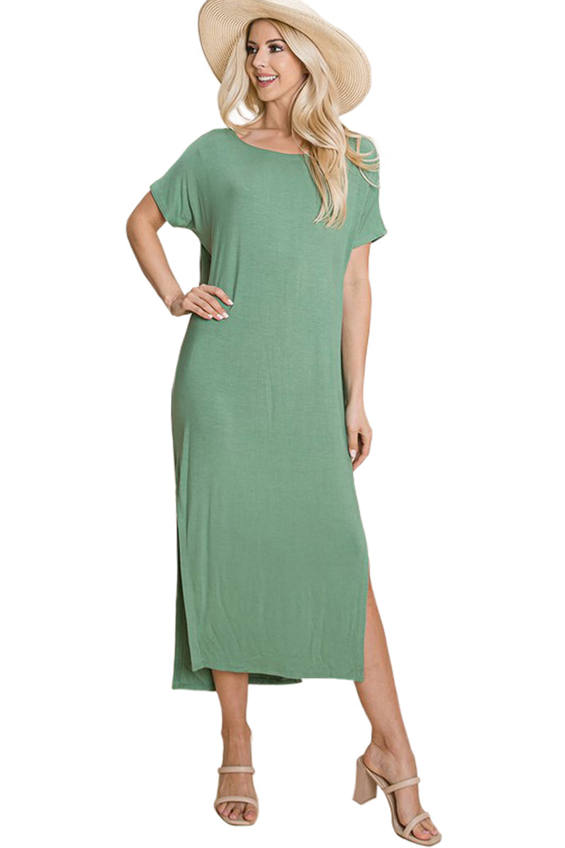 Side Slits Maxi Dress