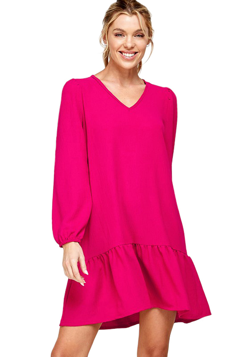 Mini Dress with Shirring Detail