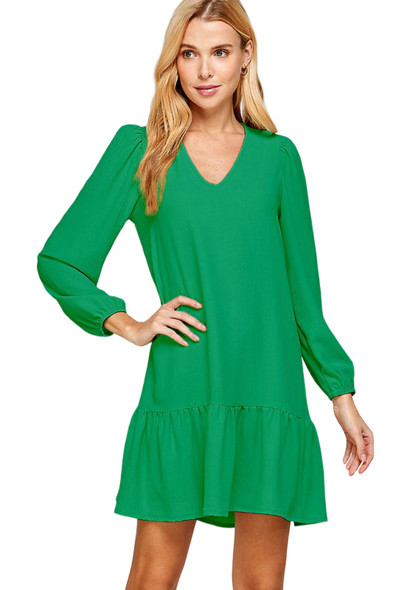 Mini Dress with Shirring Detail