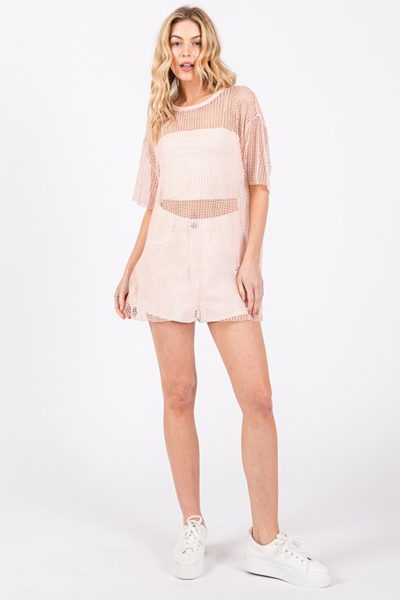 Sparkle Fishnet Top