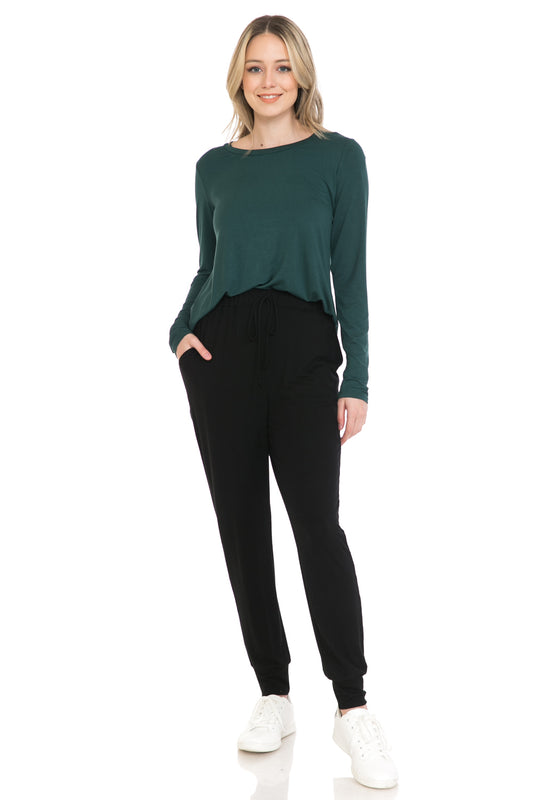 Jersey Jogger Pants with Pockets