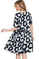 Loose Fit Dress with Gathering Detail