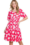 Loose Fit Dress with Gathering Detail