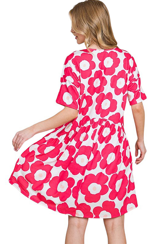 Loose Fit Dress with Gathering Detail