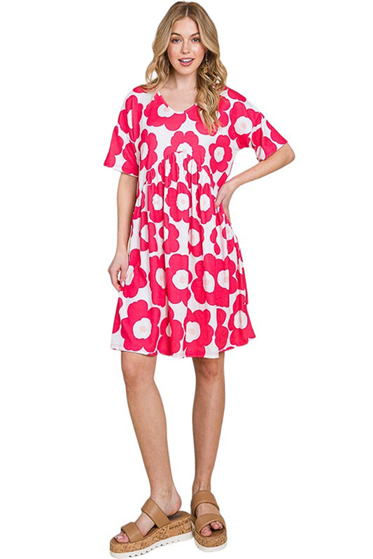 Loose Fit Dress with Gathering Detail