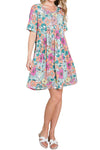 Loose Fit Dress with Gathering Detail