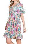 Loose Fit Dress with Gathering Detail
