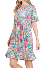 Loose Fit Dress with Gathering Detail