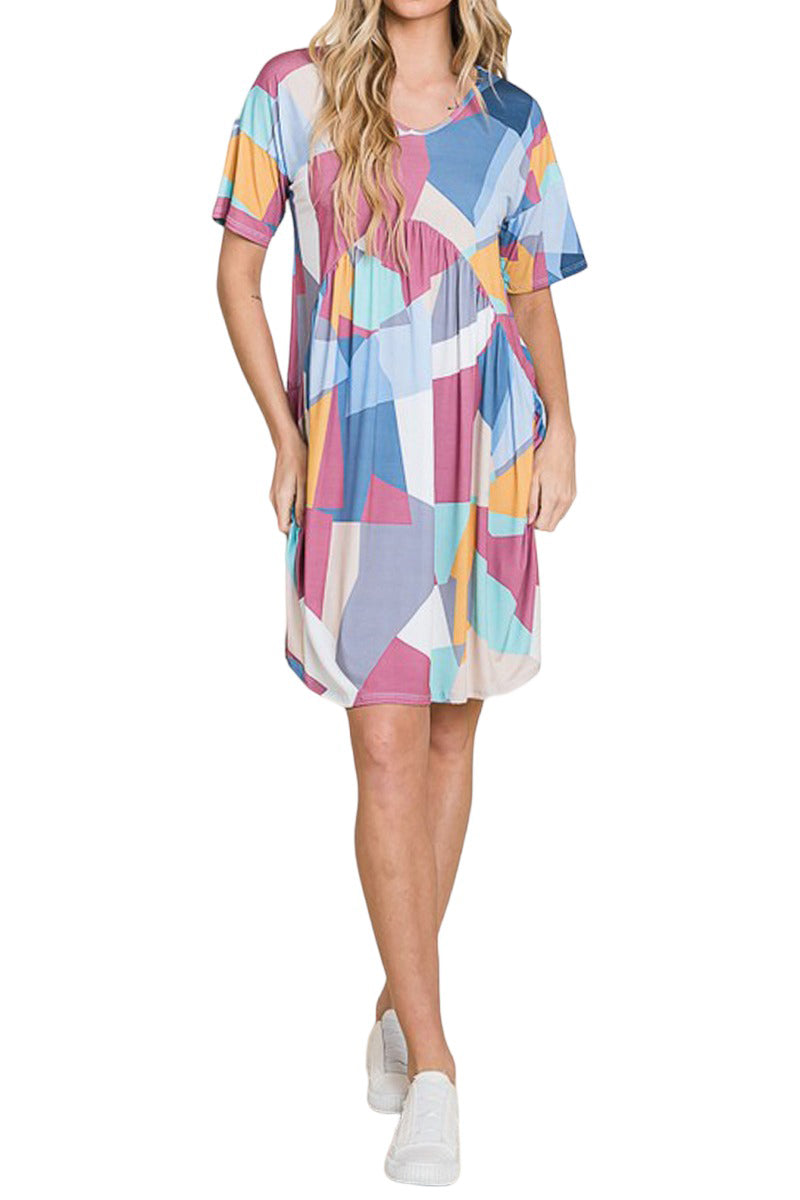 Loose Fit Dress with Gathering Detail