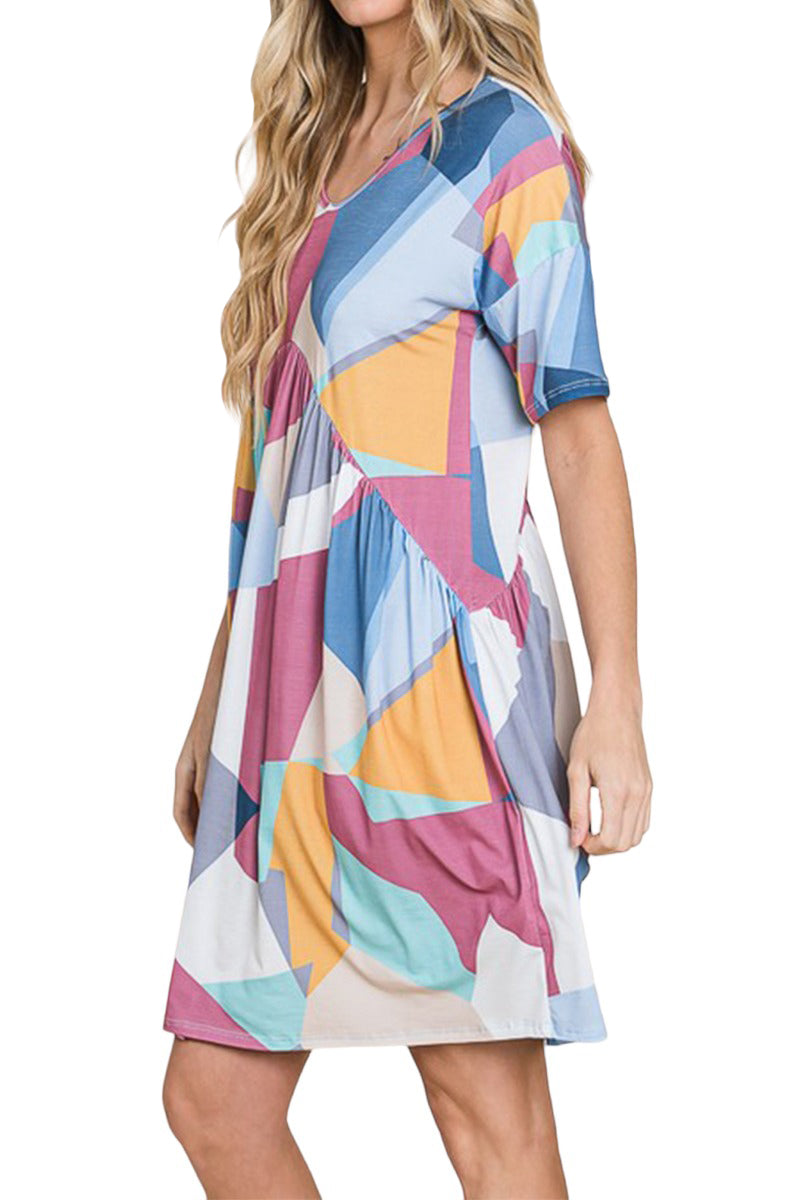 Loose Fit Dress with Gathering Detail