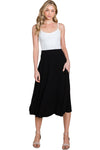 Midi Length Skirt with Pockets