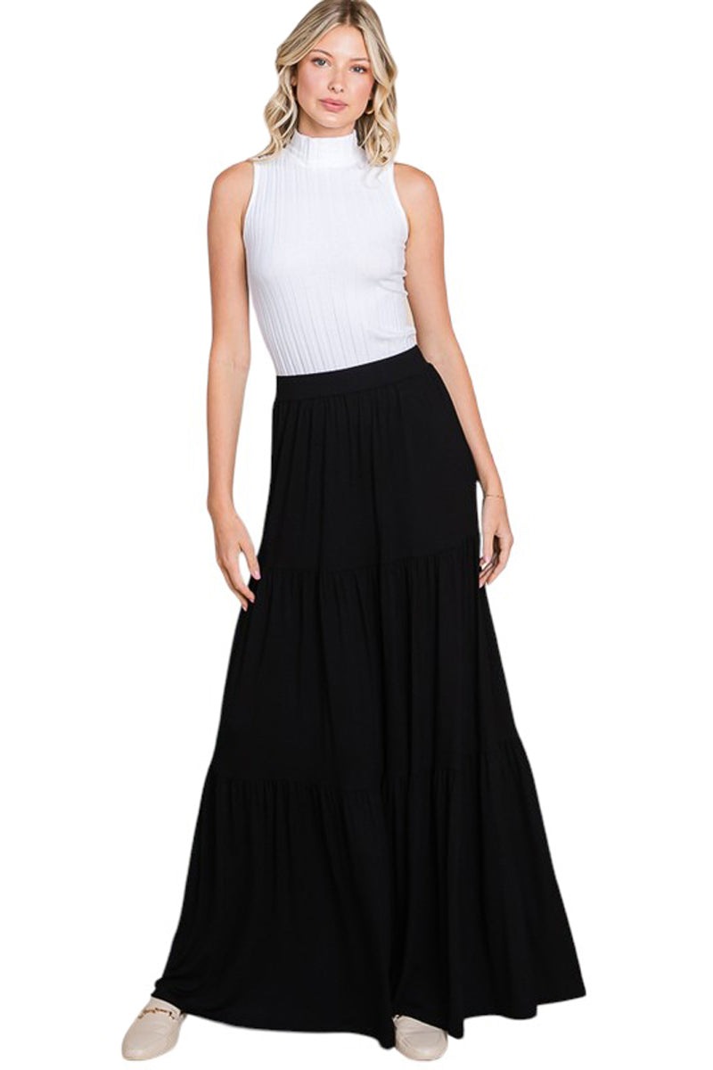 Tiered Maxi Skirt