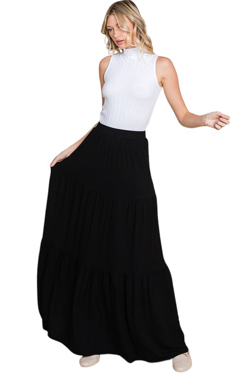 Tiered Maxi Skirt