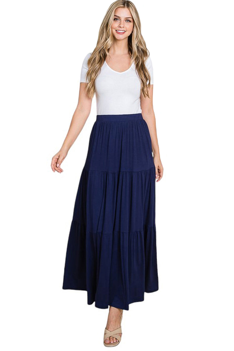 Tiered Maxi Skirt
