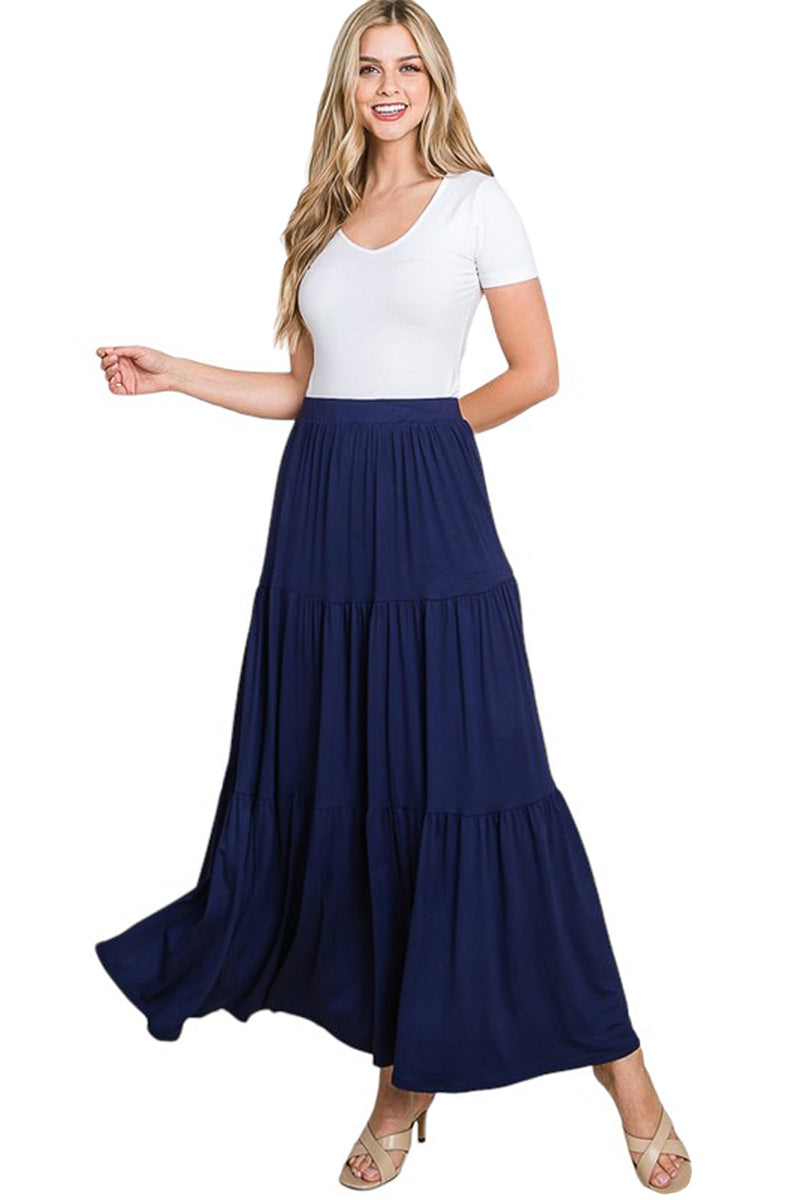 Tiered Maxi Skirt