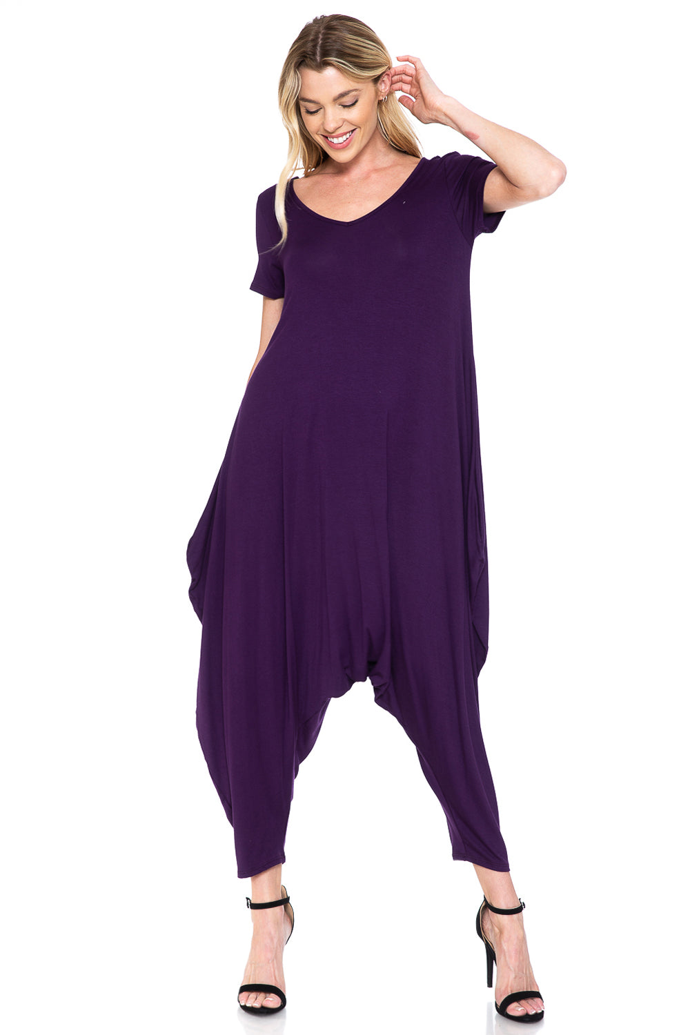 Solid Harem Jumpsuit