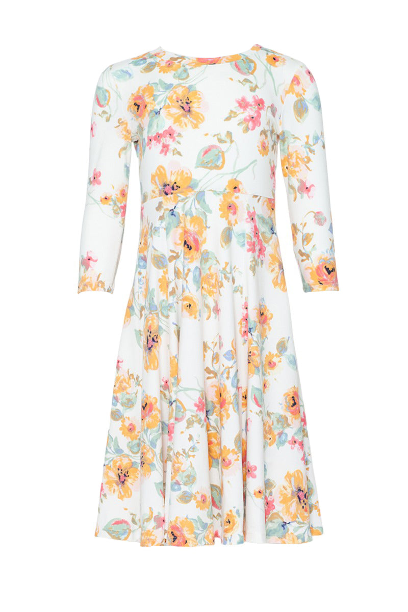 Princess Seam A-Line Dress Floral