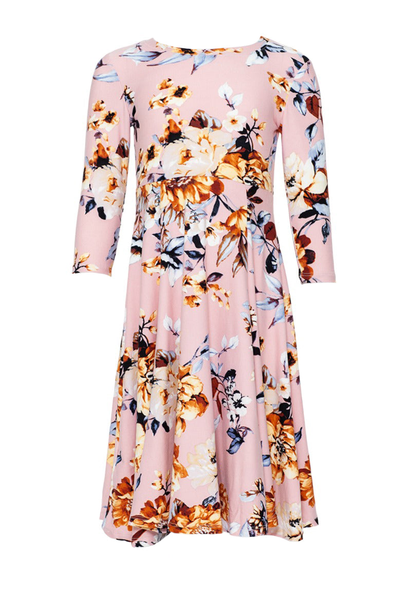 Princess Seam A-Line Dress Floral