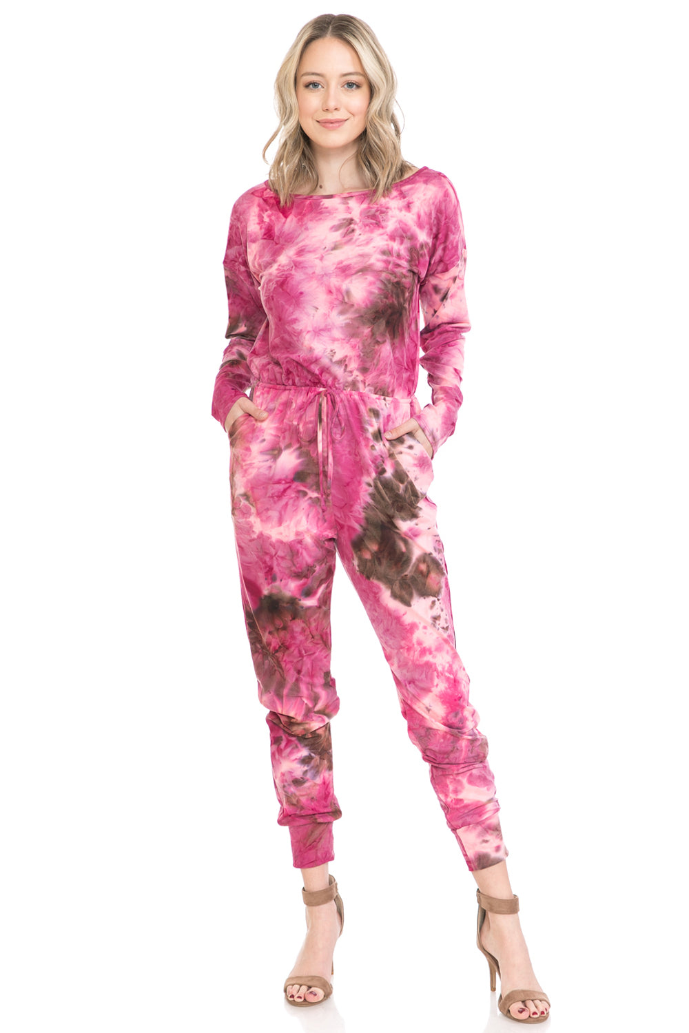 Solid Jersey Jumpsuit with Pockets