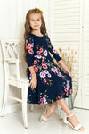 Princess Seam A-Line Dress Floral