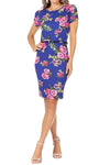 Solid Sheath Dress with Belt