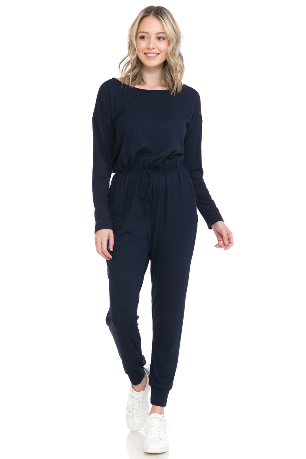 Solid Jersey Jumpsuit with Pockets