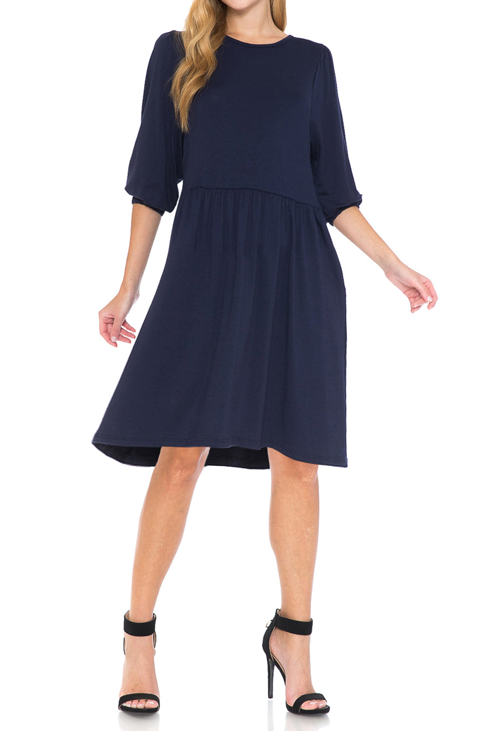 Baby Doll Midi Dress Petite Size