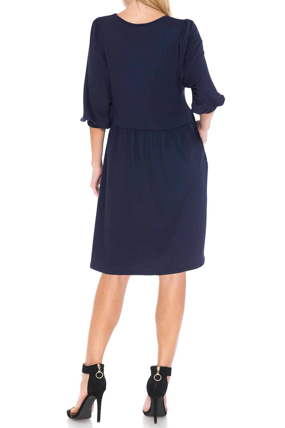 Baby Doll Midi Dress Petite Size