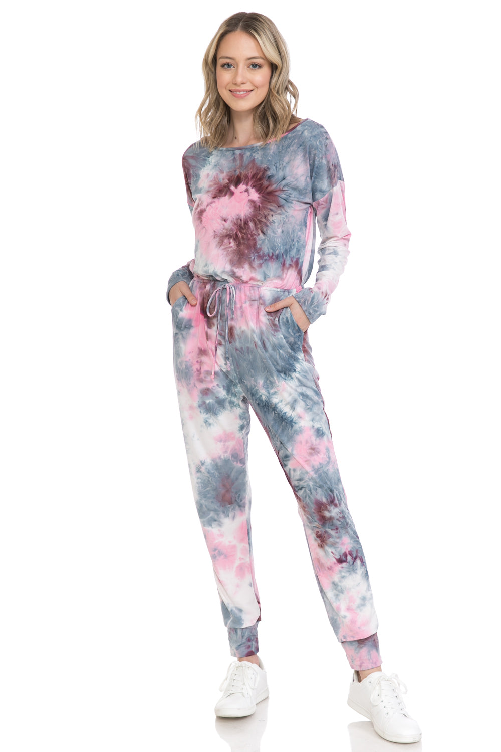 Solid Jersey Jumpsuit with Pockets