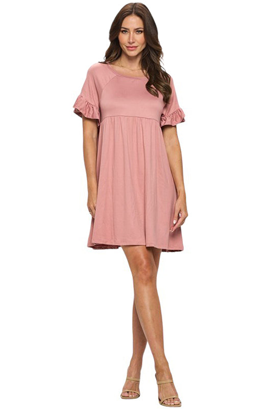 Babydoll Dress with Ruffle Detail