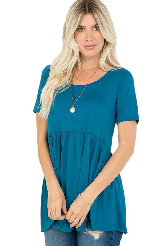 Short Sleeve Babydoll Tunic