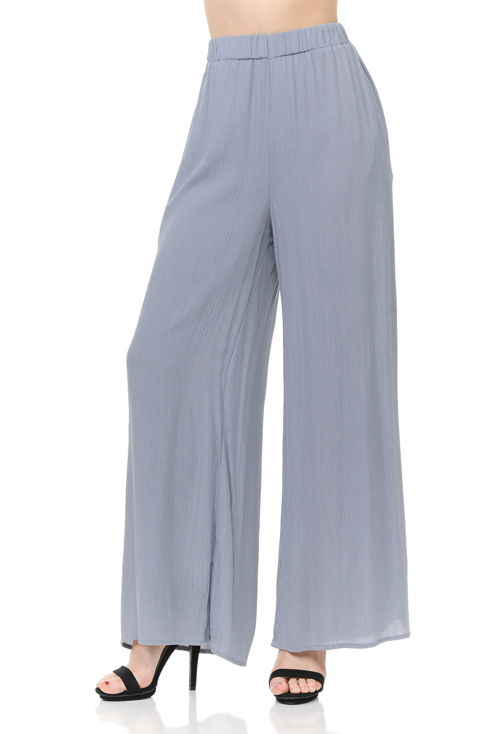High Waisted Wide Legged Premium Cotton Gauze Palazzo Pants