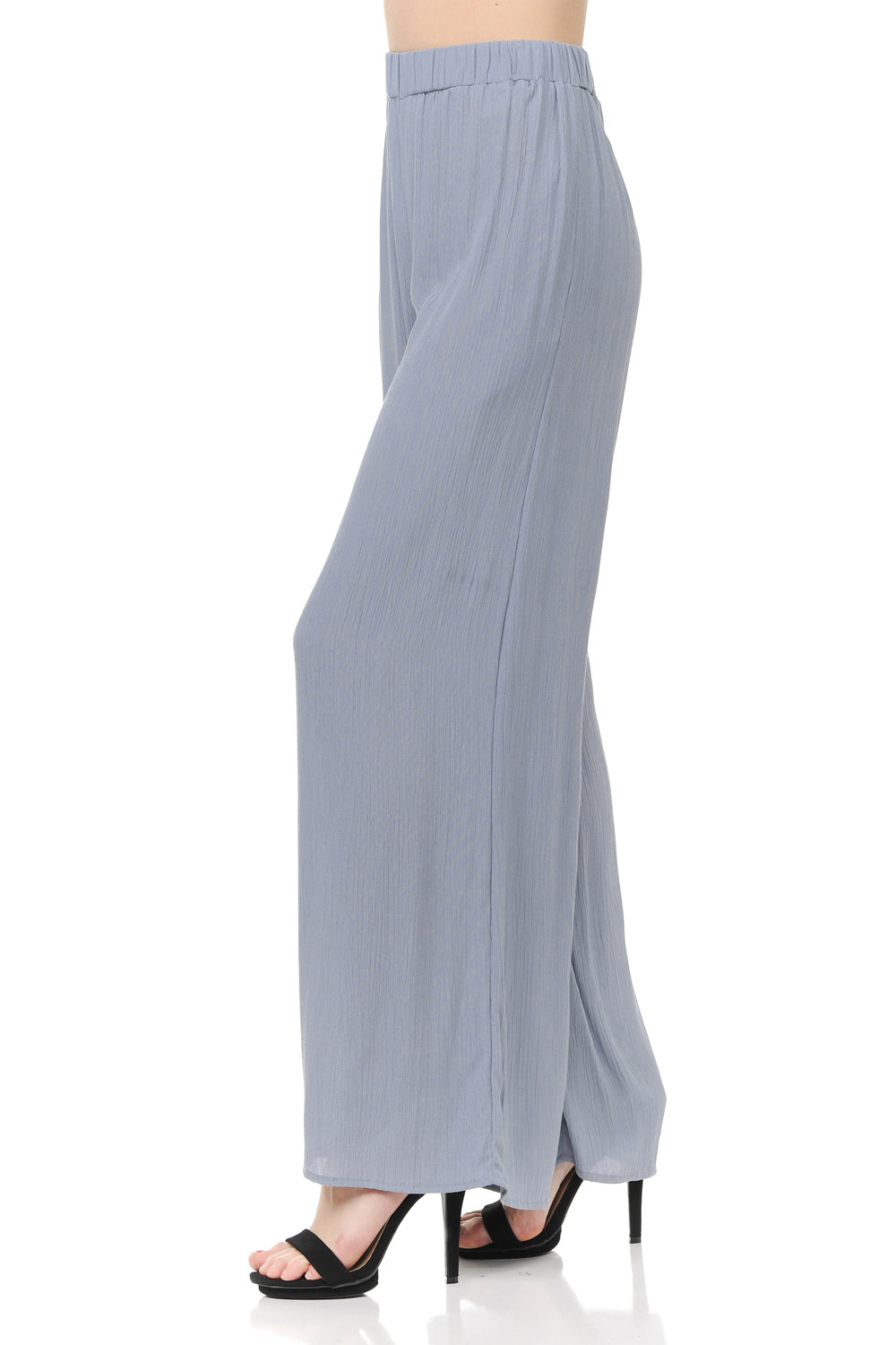 High Waisted Wide Legged Premium Cotton Gauze Palazzo Pants