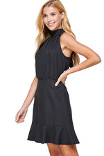 Halter Dress with Ruffle Detail