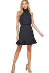 Halter Dress with Ruffle Detail