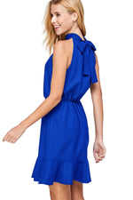 Halter Dress with Ruffle Detail