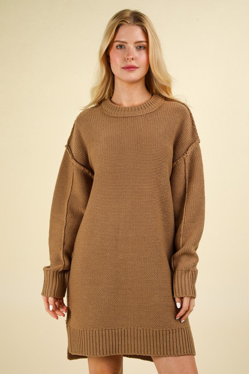 sweater dress oversized The relaxed fit keeps things comfortable Erin Sweater Dress - FINAL