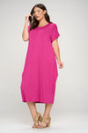 Cocoon Maxi Dress with Dolman Sleeves