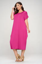Cocoon Maxi Dress with Dolman Sleeves