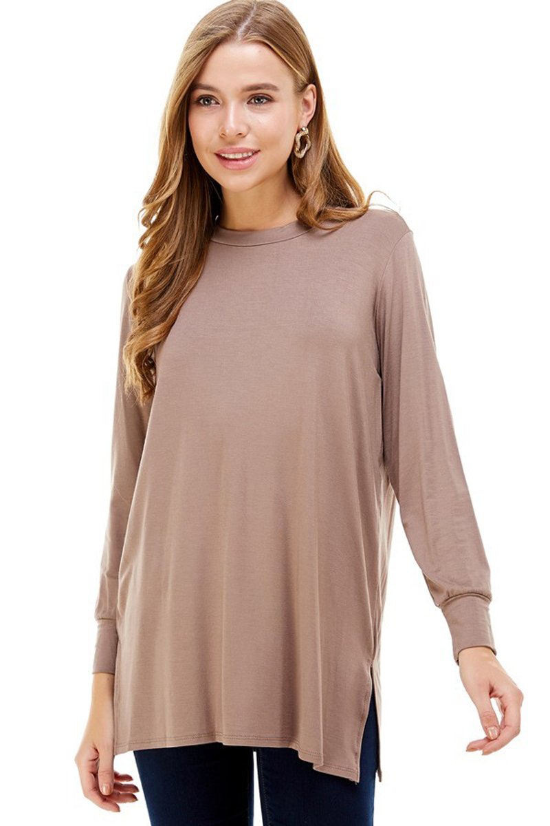 Cuffed Long Sleeve Top